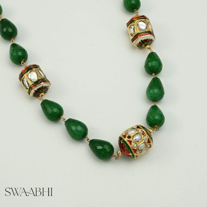 Green Jade Bead Necklace