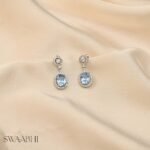 CZ Diamond Dangler Earrings