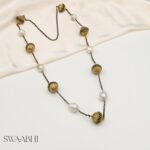 Golden Ball Pearl Necklace