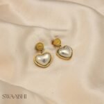 Pearl Heart Earrings