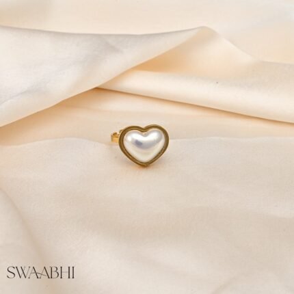 Pearl Heart Ring